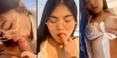 หลุดควยใหญ่ แอมจับอมควยโม๊คฟิน ปี้กันชุดใหญ่เอาให้แตกใน