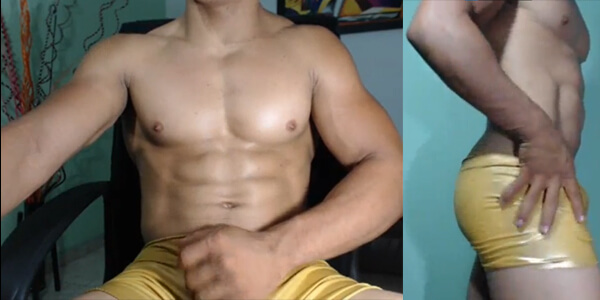 เกย์โชว์เสียวเบ่งกล้ามยั่วควย